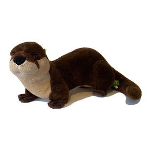 Wild Republic 15" Sea River Otter Stuffed Plush Zoo Animal Cute Brown